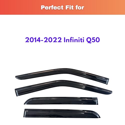 Rain Guards Fit for 2014 (2014-2022 Q50)