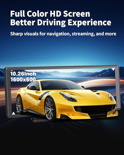 10.26 Inch Wireless CarPlay Screen for Car (Black / 10inch)