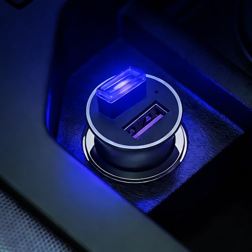 4PCS Mini USB LED Car Light (Blue)