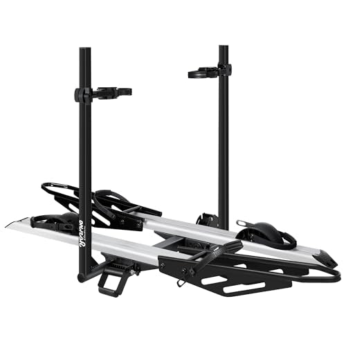 200 lbs. Hitch Mount Bike Rack (200 lbs 2-Bike Rack Ez-Fold Silver)