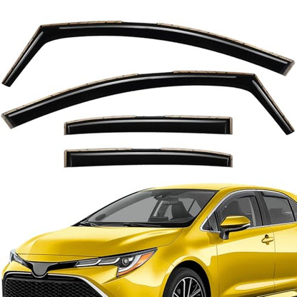 Extra Durable Window Deflectors in (For Toyota Corolla 20-26)