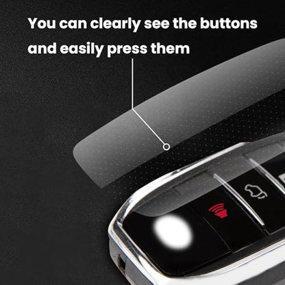Clear TPU Key Fob Cover (Grey - 1 Pcs)