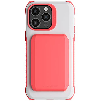 EXEC Wallet iPhone 14 Pro Max Case for Women with MagSafe Magnetic Credit Card Holder Supports Mag Safe Accessories (iPhone 14 Pro Max / Pink)