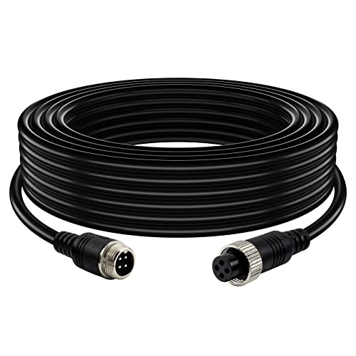 Car 4 Pin Aviation Video Extension Cable 50FT (50Ft/15M)