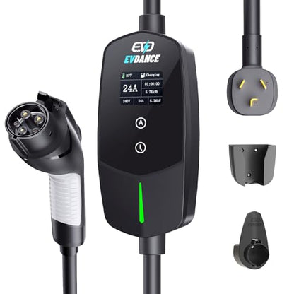 Level 2 EV Charger 24Amp 240V (NEMA 10-30 Plug)