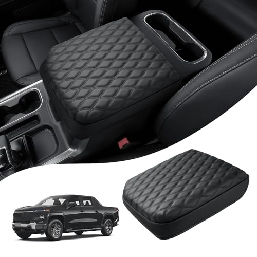 Center Console Cover for GMC Sierra (3)19-26|Silverado&Sierra|Bucket Seat,Wavy,+Thick)