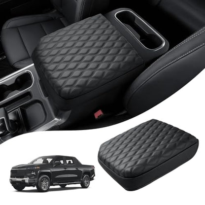 Center Console Cover for GMC Sierra (3)19-26|Silverado&Sierra|Bucket Seat,Wavy,+Thick)