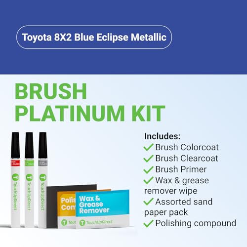 Car Paint Touch Up Brush Kit (Brush - Platinum Kit / Blue Eclipse Metallic)