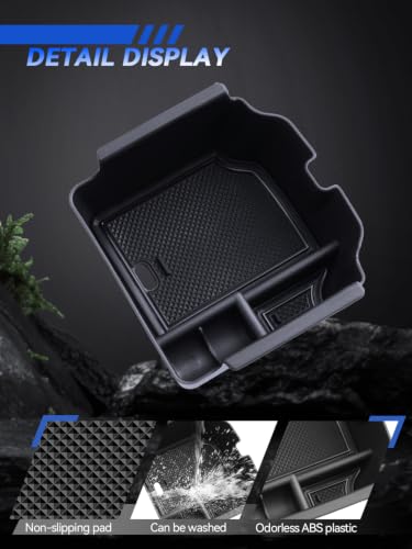 for Integra Center Console Organizer 2023 2024 2025 2026 Acura Integra Accessories Armrest Tray Middle Storage Box Insert Container Durable ABS Plastic (for 2023-2026 Acura Integra)