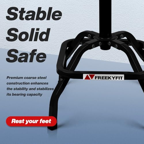Shop Stool with Backrest (Black)