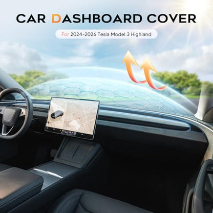 Dash Cover for 2024 (24+Model 3 Highland(Black))