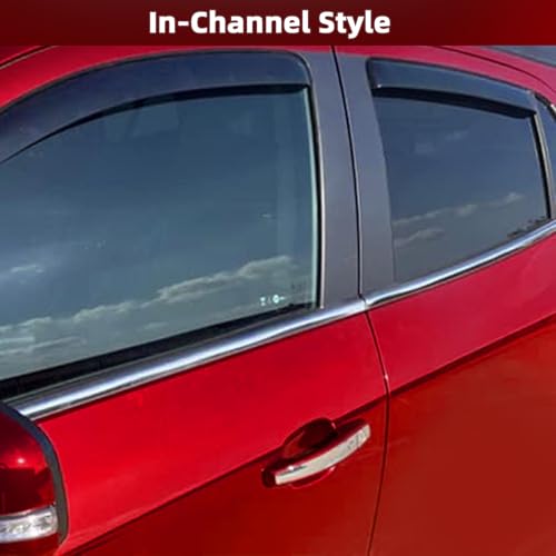 4PCS in Channel Window Rain Guards Fit for Chevrolet (For 2014-2023 Trax/13-23Encore)