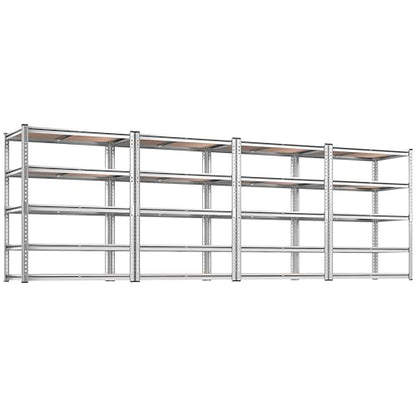 2020LBS Garage Shelving Heavy Duty Metal Shelving 5 Tier Storage Shelves (Galvanized)