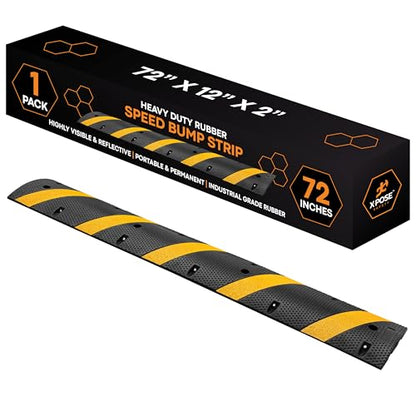 6 Ft Rubber Speed Bump (2) Speed Bump / 1 Pack)
