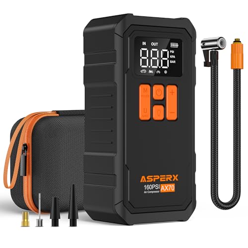 Tire Inflator Portable Air Compressor (Black)