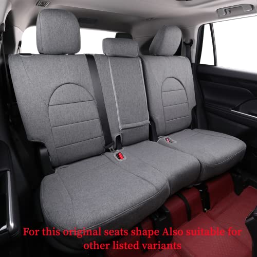 Car Seat Covers for Toyota 2018 (Gray / 2018-2023 XLE, XSE, XLE V6, XSE V6)