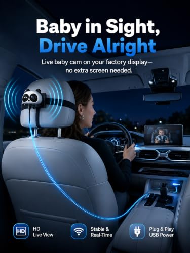 Wireless CarPlay Baby Car Camera with Night Vision