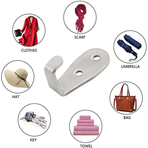 Stainless Steel Coat Hooks (L Shape Small: 48*21*24mm)