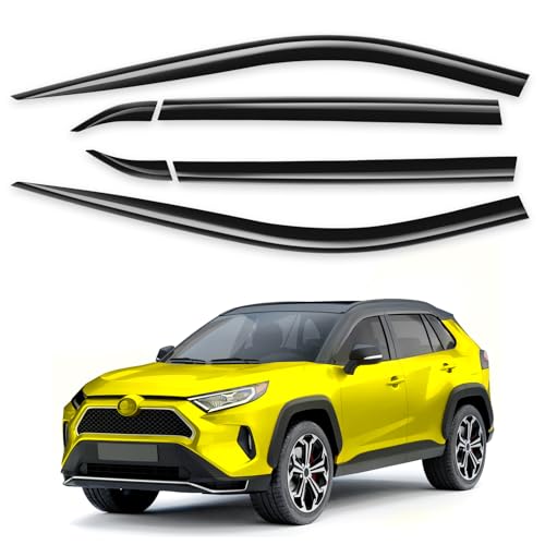 Tape on Window Visors Rain Guards for Toyota RAV4 2019 (Fit for 2019-2025 Toyota RAV4)