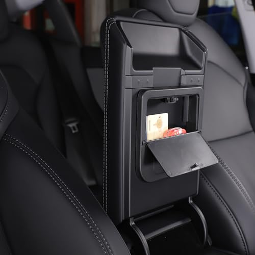 Car Armrest Hidden Storage Box Compatible with Tesla Model 3 Highland 2024+ Center Console Handrail Privacy Storage Box Organizer Tray Armrest Storage Box Container Insert Pallet Manager Accessories (for Model 3 Highland)