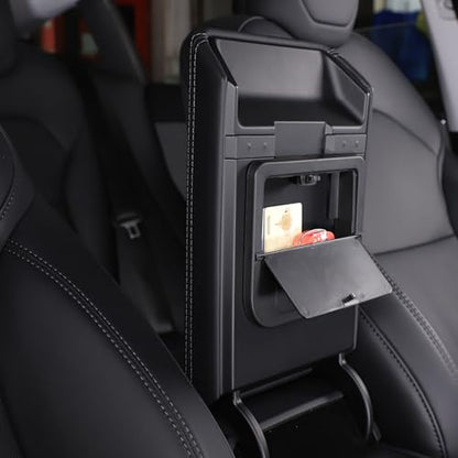 Car Armrest Hidden Storage Box Compatible with Tesla Model 3 Highland 2024+ Center Console Handrail Privacy Storage Box Organizer Tray Armrest Storage Box Container Insert Pallet Manager Accessories (for Model 3 Highland)
