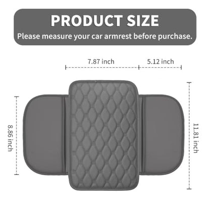 Upgraded Center Console Cover Fit for Nissan Rogue 02 (Fit for Nissan Rogue / #002 Grey)