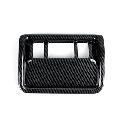 Car ABS Headlight Switch Button Trim Carbon Fiber Decal Interior Only for 2025 2026 Subaru Forester (Headlight Switch Decal)
