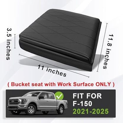 Armrest Cover for Ford F150 2021 (2) 21-25 |F150| WorkSurface, +Thick)