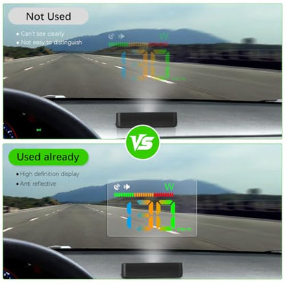 2pcs Hud Reflective Film Car Head