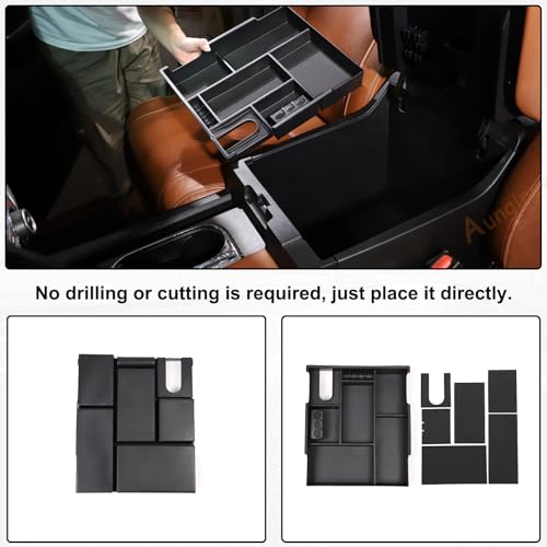 Car Armrest Storage Box Compatible with Toyota Tundra 2014 (Center Armrest Storage Box)