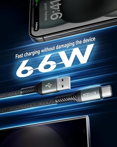 USB A to USB C Cable 3FT (3FT&6FT / USB A to USB C / Black)