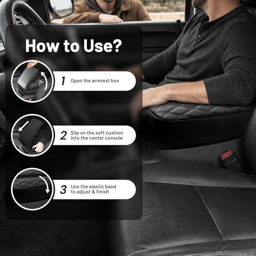 Center Console Cover for 2007 (3)07-13|Silverado&Sierra|Bucket Seat,Wavy,Regular)