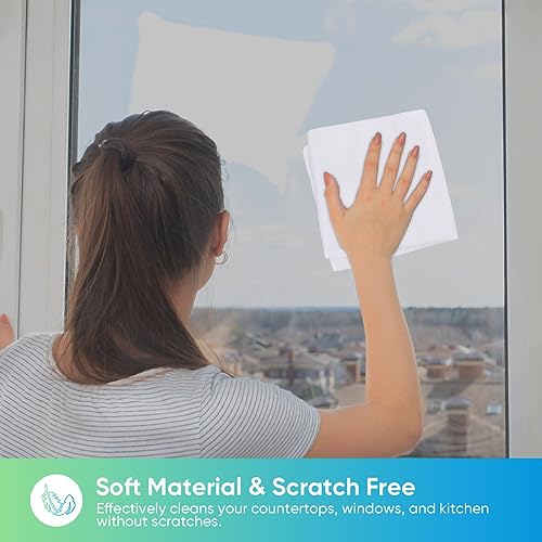 24PK Microfiber Cleaning Cloth (White)