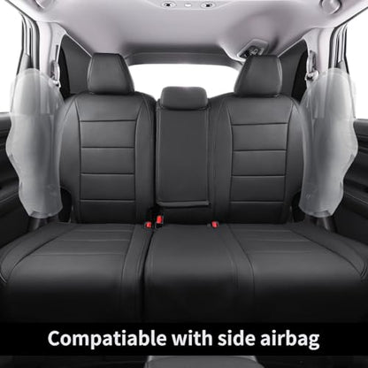 CRV Car Seat Covers Custom Fit for Honda 2023 (Leatherette(Black) / 2023-2026 CRV LX,EX,EX-L,Sport,Hybrid,Trailsport)