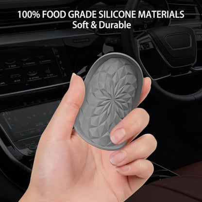 Car Coasters for Cup Holders [4 Pack] (4pack-dark Grey)