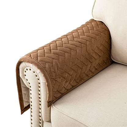 Armrest Covers (28''x28''/Square / Brown)