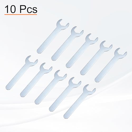 10pcs Small Wrench Open End Wrench 19x108x2mm Metric U (19x108x2mm)