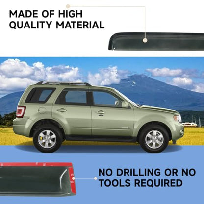 Window Visor Rain Guard Compatible with 2001 (For 2001-2012 Escape)