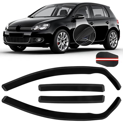 in Channel Rain Guards Fit for Volkswagen Golf MK6 Hatchback 2010 (For 2010-2014 Golf MK6 Hatchback)