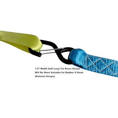 Soft Loop Tie Down Straps (Yellow)