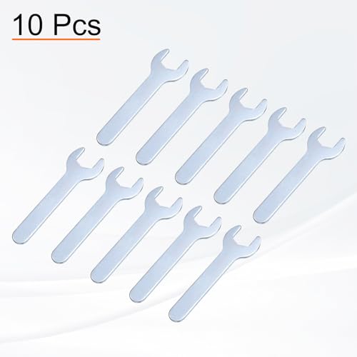 10pcs Small Wrench Open End Wrench 14x87x2mm Metric U (14x87x2mm)