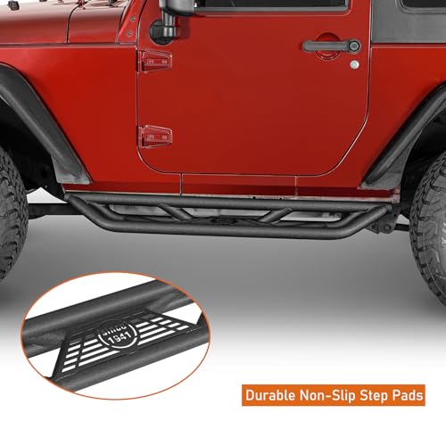 JK 2 Door Side Steps Running Boards (Tubular)