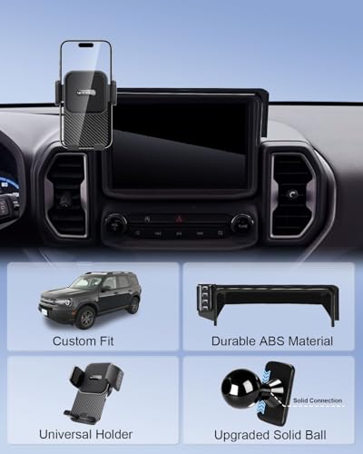 Car Phone Mount for Ford Bronco Sport 2021 (Universal Holder / Bronco Sport 2021-2024 (8 inch screen))