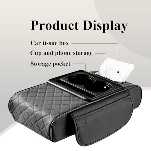 Car Arm Rest Cover Pad (Black)