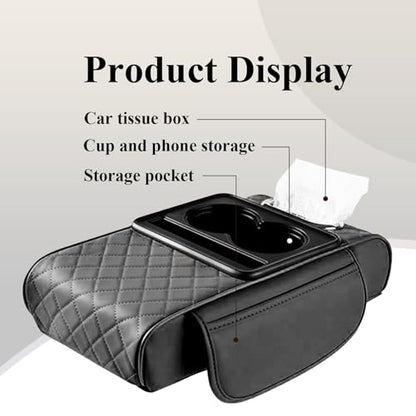 Car Arm Rest Cover Pad (Black)