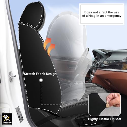Front Waterproof Leather Seat Covers for Toyota Camry 2002 (#067 Black&Gray / 3.Camry-2 Front Seat Covers Only)