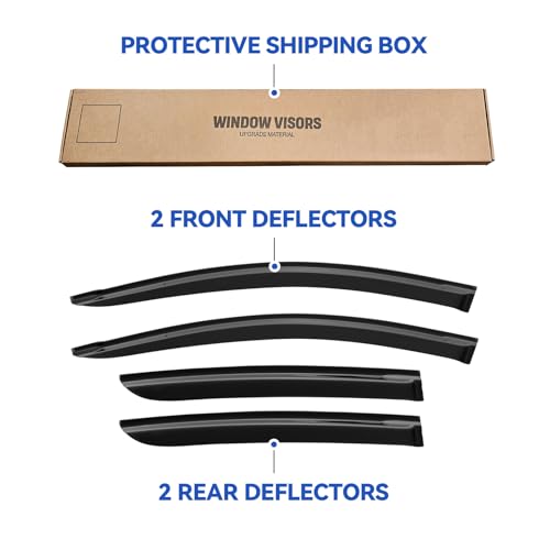 Window Visors Rain Guards for 2020 (2020-2025 Nissan Sentra)