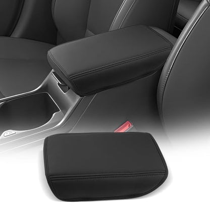 for 2025 2026 Kia K4 Center Console Cover Armrest Box Cover for K4 (Kia K4 2025+ Thin Black Leather)