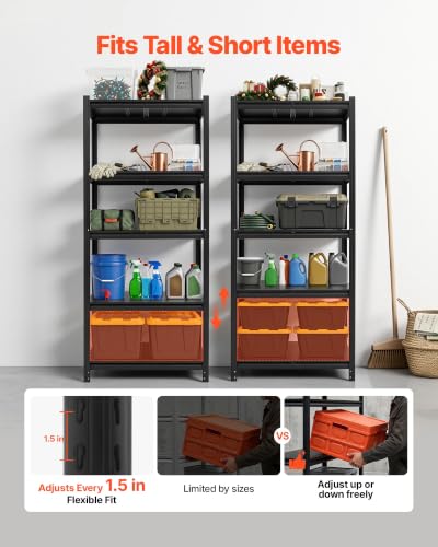 Storage Shelves (18" D x 31.5" W x 72" H)