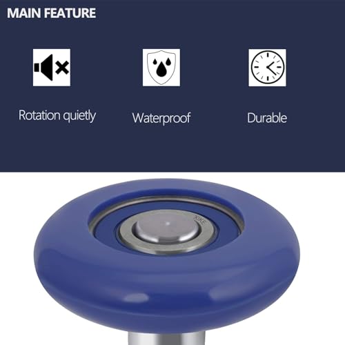 Blue 2" Nylon Garage Door Roller (2 Pack / Blue)